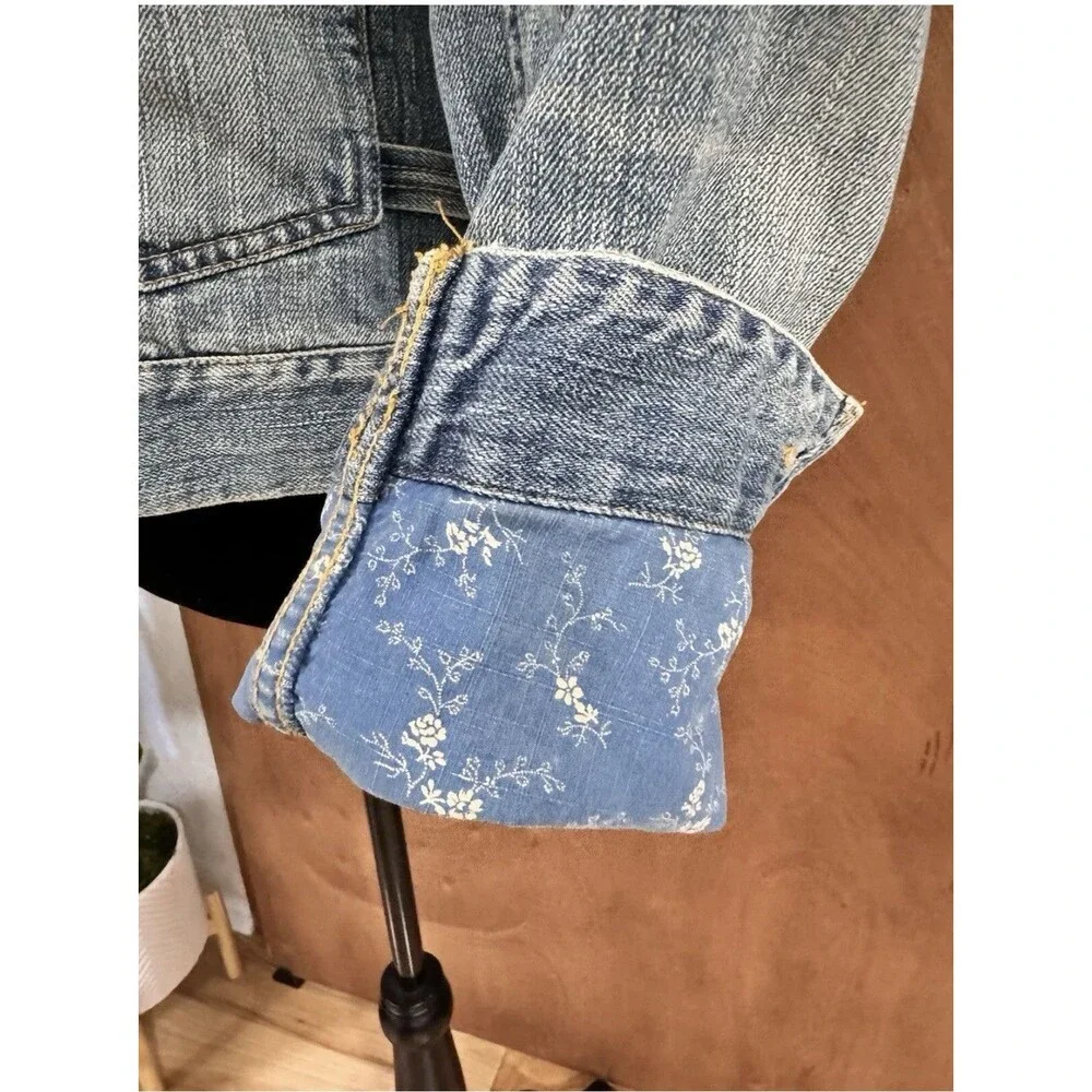 Vintage Ralph Lauren Denim Chore Coat 90’s Y2K Wmns Large Cabincore Cottagecore - Picture 3 of 16